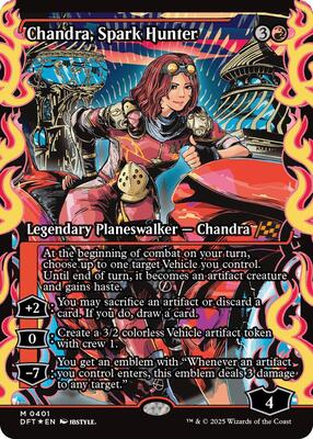 Chandra, Spark Hunter (Showcase) card from Aetherdrift