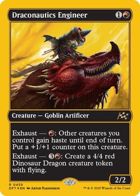 Draconautics Engineer (First-Place Foil) card from Aetherdrift