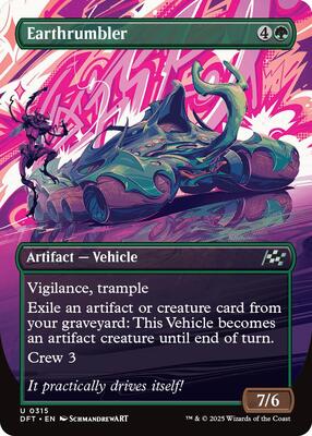 Earthrumbler (Borderless) card from Aetherdrift