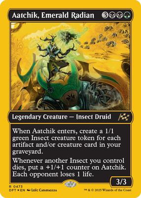 Aatchik, Emerald Radian (First-Place Foil) card from Aetherdrift