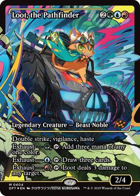 Loot, the Pathfinder (Showcase) card from Aetherdrift