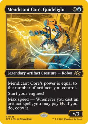 Mendicant Core, Guidelight (First-Place Foil) card from Aetherdrift