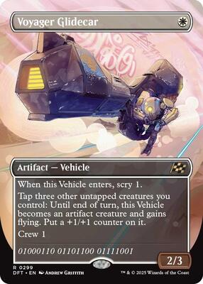 Voyager Glidecar (Borderless) card from Aetherdrift