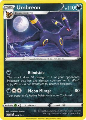 Umbreon card from McDonald's Promos 2024