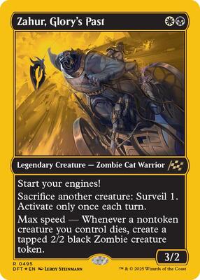Zahur, Glory's Past (First-Place Foil) card from Aetherdrift