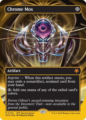 Chrome Mox (Borderless) (First-Place Foil) card from Special Guests