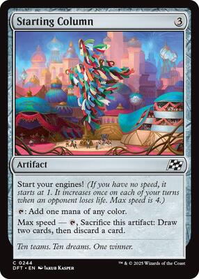 Starting Column card from Aetherdrift