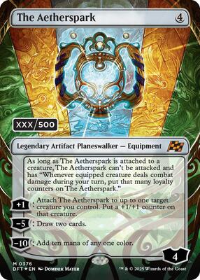 The Aetherspark (Serial Numbered) card from Aetherdrift