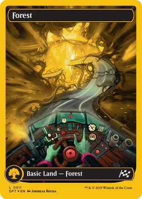 Forest (0511) (First-Place Foil) card from Aetherdrift