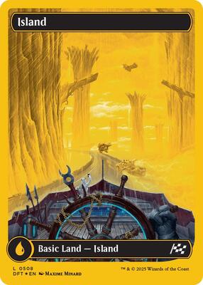 Island (0508) (First-Place Foil) card from Aetherdrift