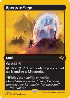 Riverpyre Verge (First-Place Foil) card from Aetherdrift
