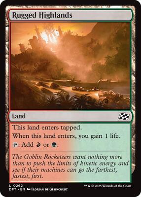 Rugged Highlands card from Aetherdrift