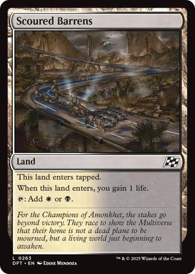 Scoured Barrens card from Aetherdrift