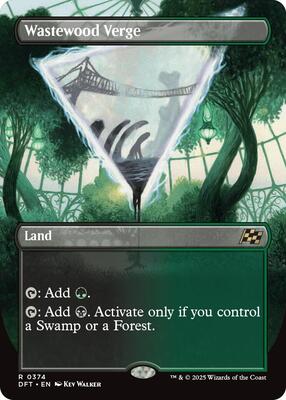 Wastewood Verge (Borderless) card from Aetherdrift