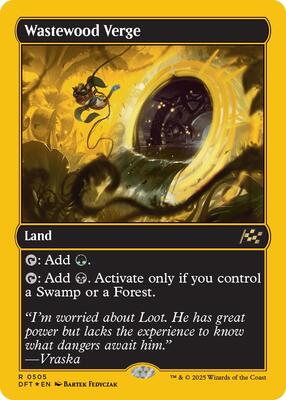 Wastewood Verge (First-Place Foil) card from Aetherdrift