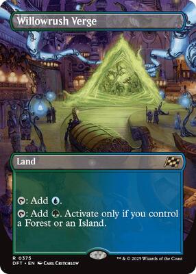 Willowrush Verge (Borderless) card from Aetherdrift