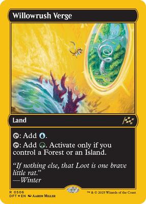 Willowrush Verge (First-Place Foil) card from Aetherdrift