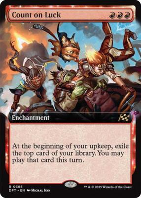 Count on Luck (Extended Art) card from Aetherdrift