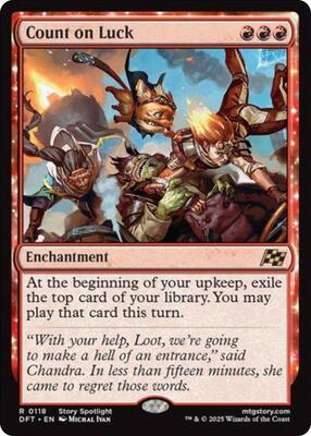Count on Luck card from Aetherdrift