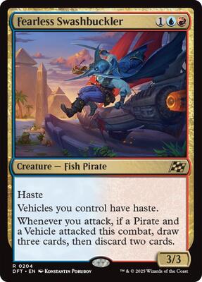 Fearless Swashbuckler card from Aetherdrift