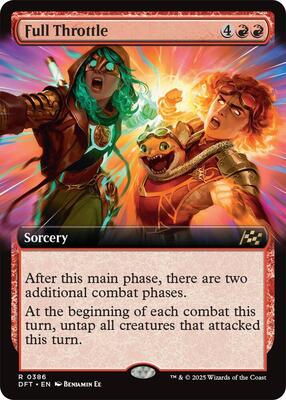 Full Throttle (Extended Art) card from Aetherdrift