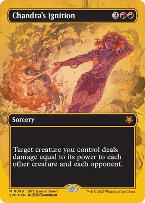 Chandra's Ignition (Borderless) (First-Place Foil) card from Special Guests
