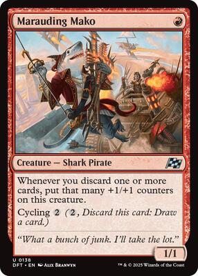 Marauding Mako card from Aetherdrift