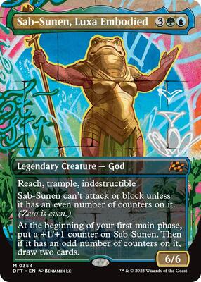 Sab-Sunen, Luxa Embodied (Borderless) card from Aetherdrift