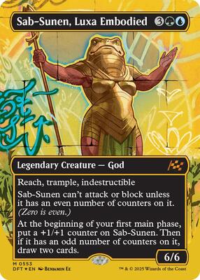 Sab-Sunen, Luxa Embodied (Borderless) (First-Place Foil) card from Aetherdrift
