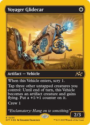 Voyager Glidecar (First-Place Foil) card from Aetherdrift