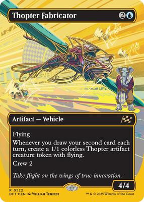 Thopter Fabricator (Borderless) (First-Place Foil) card from Aetherdrift
