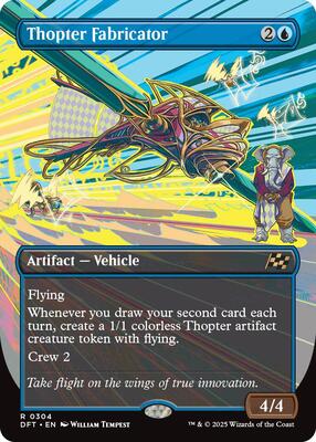 Thopter Fabricator (Borderless) card from Aetherdrift
