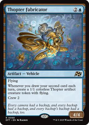 Thopter Fabricator card from Aetherdrift