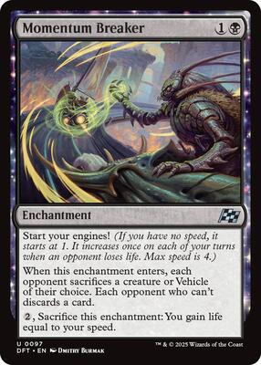 Momentum Breaker card from Aetherdrift