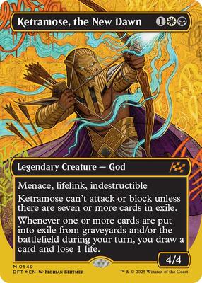 Ketramose, the New Dawn (Borderless) (First-Place Foil) card from Aetherdrift
