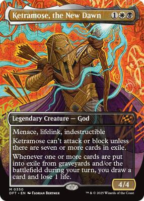Ketramose, the New Dawn (Borderless) card from Aetherdrift