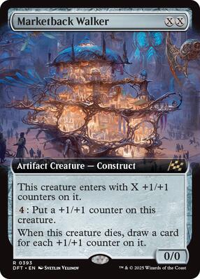 Marketback Walker (Extended Art) card from Aetherdrift