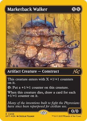Marketback Walker (First-Place Foil) card from Aetherdrift