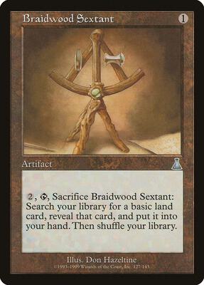 Braidwood Sextant card from Urza's Destiny