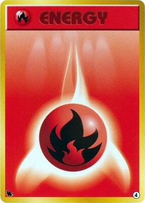 Basic Fire Energy - 4 card from Intro Pack (Squirtle)