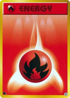 Basic Fire Energy - 8 card from Intro Pack (Squirtle)