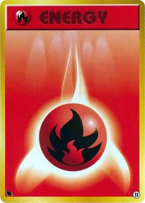 Basic Fire Energy - 33 card from Intro Pack (Squirtle)
