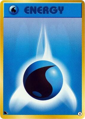Basic Water Energy - 5 card from Intro Pack (Squirtle)