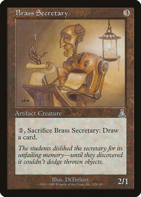 Brass Secretary card from Urza's Destiny