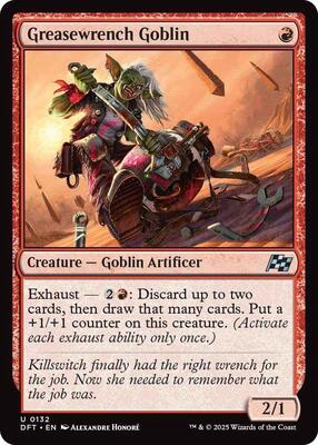 Greasewrench Goblin card from Aetherdrift