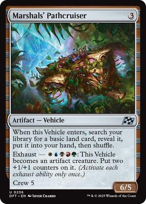 Marshals' Pathcruiser card from Aetherdrift