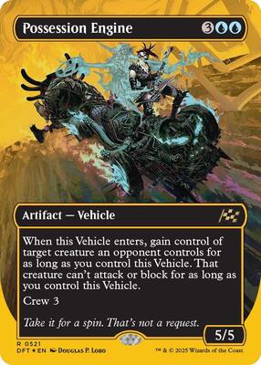 Possession Engine (Borderless) (First-Place Foil) card from Aetherdrift