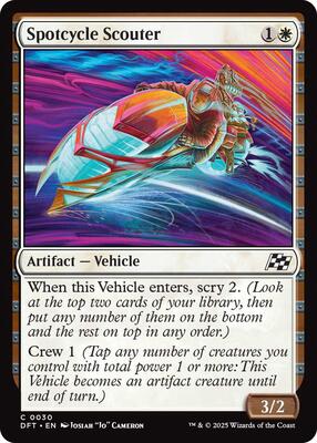 Spotcycle Scouter card from Aetherdrift