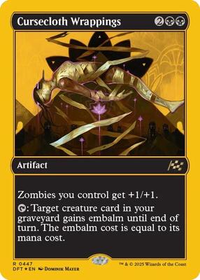 Cursecloth Wrappings (First-Place Foil) card from Aetherdrift