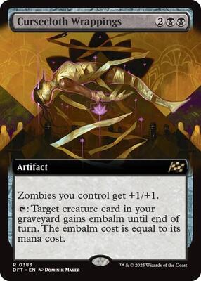 Cursecloth Wrappings (Extended Art) card from Aetherdrift